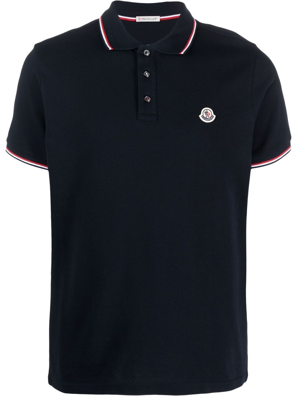 Moncler Men Logo Cotton Polo Shirt