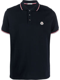 Moncler Men Logo Cotton Polo Shirt