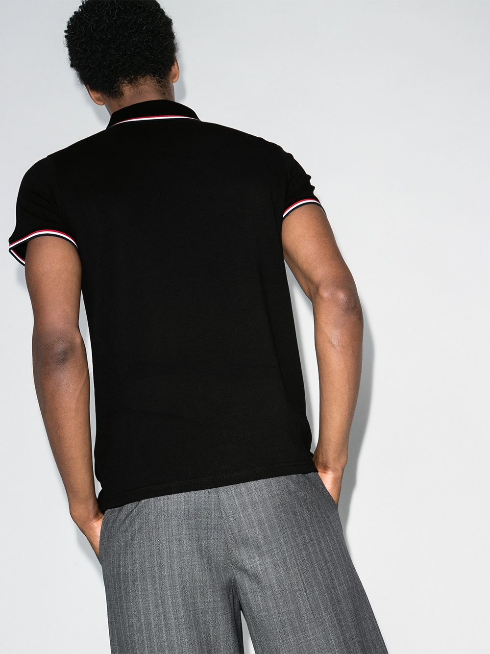 Moncler Men Logo Cotton Polo Shirt