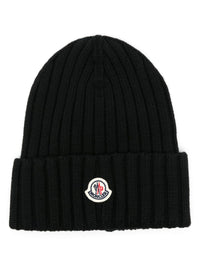 Moncler Women Logo Wool Beanie