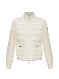 Moncler Women Wool And Nylon Padded Cardigan