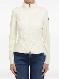 MONCLER Moncler Women Wool And Nylon Padded Cardigan