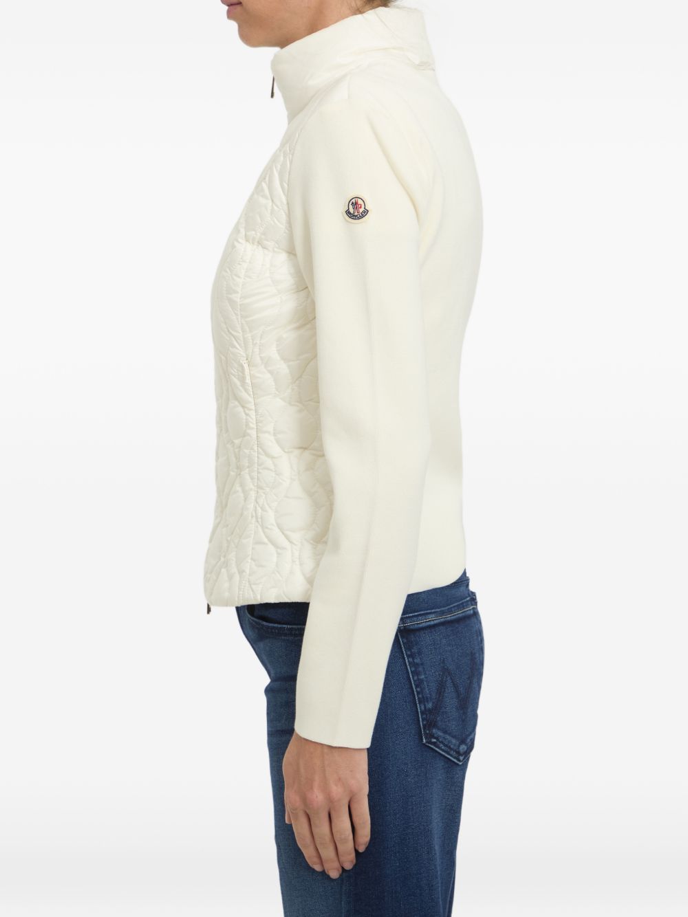 MONCLER Moncler Women Wool And Nylon Padded Cardigan