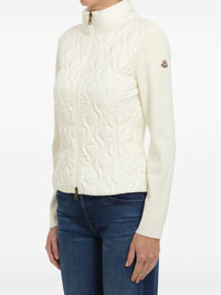 MONCLER Moncler Women Wool And Nylon Padded Cardigan