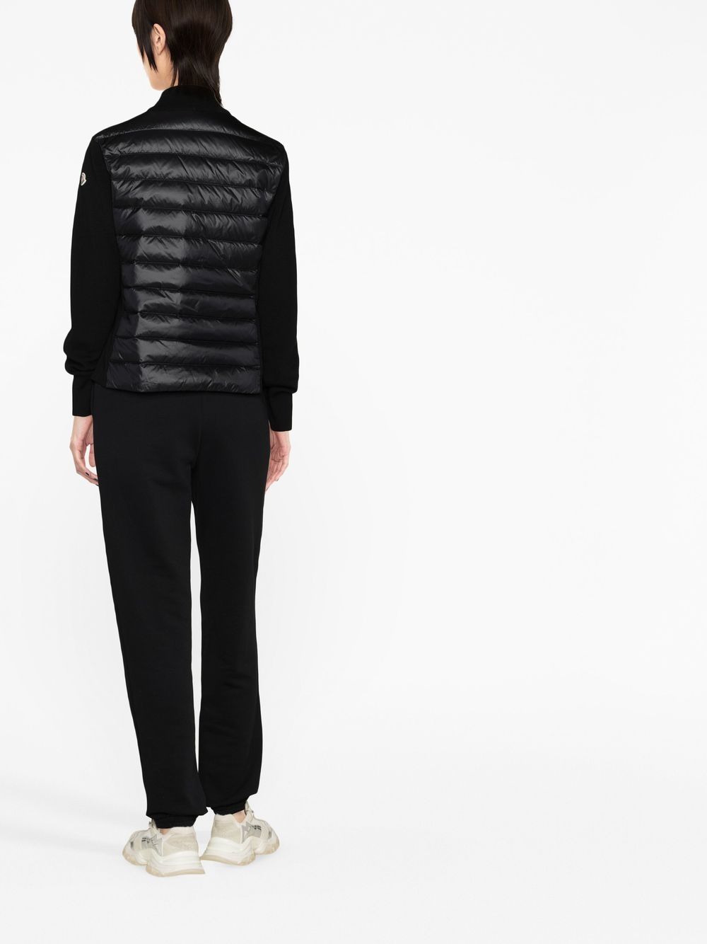 Moncler Women Wool And Nylon Padded Cardigan