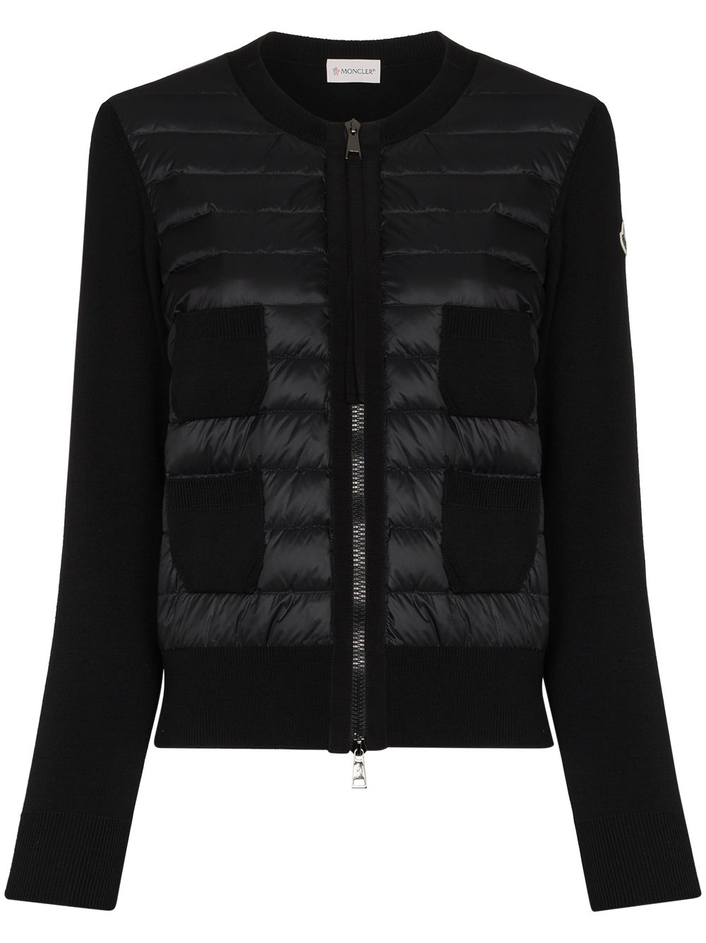 Moncler Women Wool And Nylon Padded Cardigan