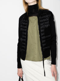 Moncler Women Wool And Nylon Padded Cardigan