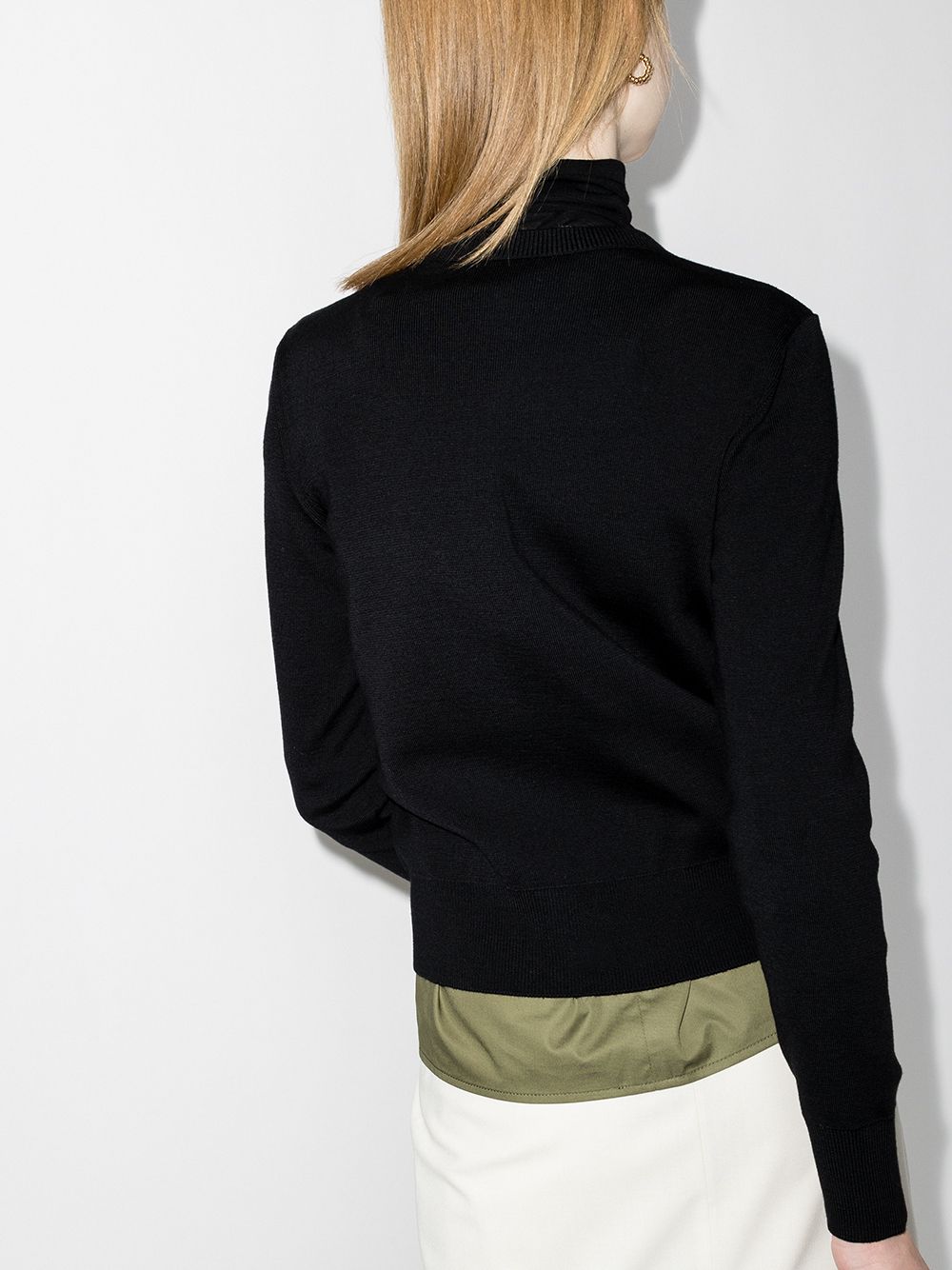 Moncler Women Wool And Nylon Padded Cardigan