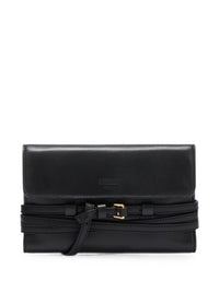 Moschino Women Tie Me Leather Wallet