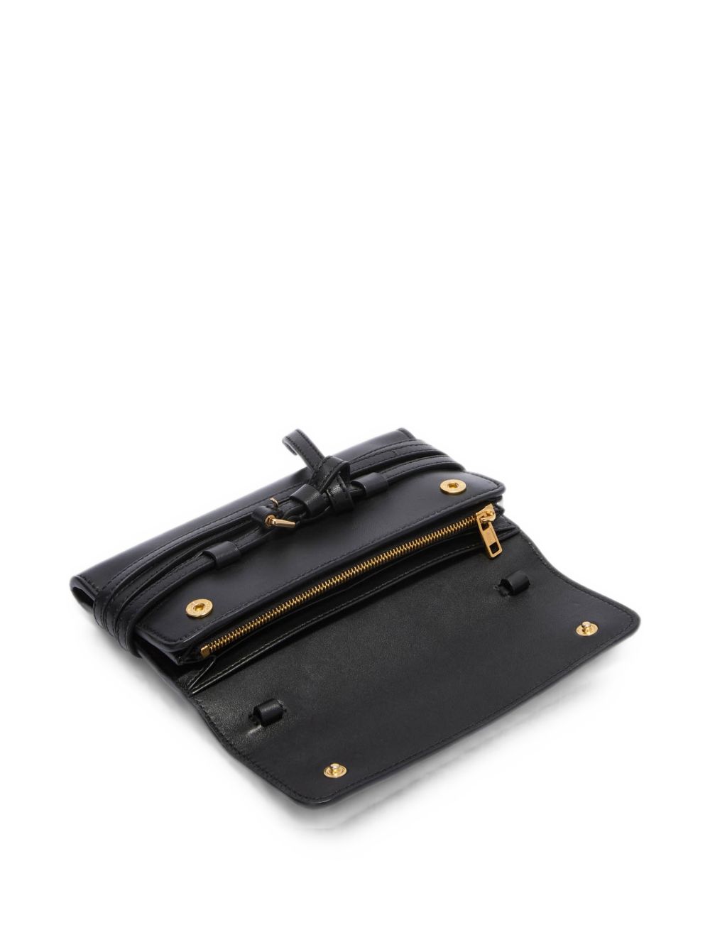 Moschino Women Tie Me Leather Wallet