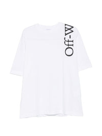Off-White Men Vertical Bookish Skate Cotton T-Shirt