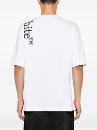 Off-White Men Vertical Bookish Skate Cotton T-Shirt