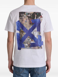 Off-White Men Bacco Arrow Skate Cotton T-Shirt