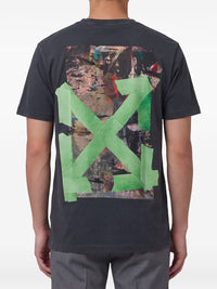 Off-White Men Bacco Arrow Skate Cotton T-Shirt