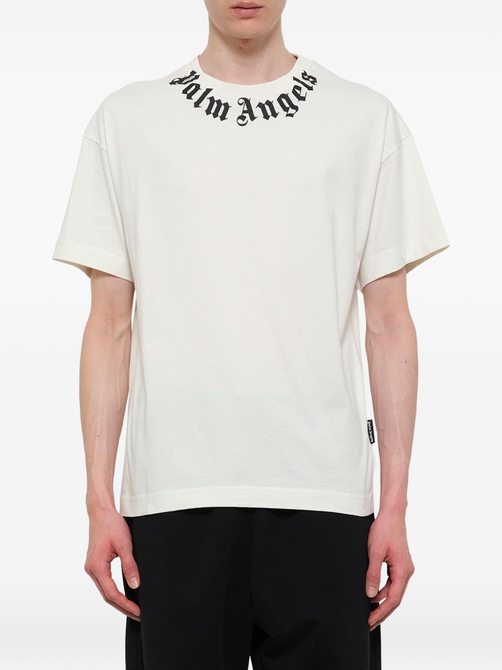 Palm Angels Men Logo Cotton T-Shirt
