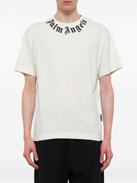 Palm Angels Men Logo Cotton T-Shirt