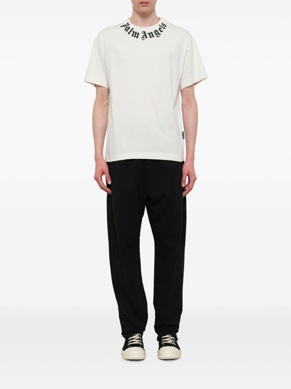 Palm Angels Men Logo Cotton T-Shirt