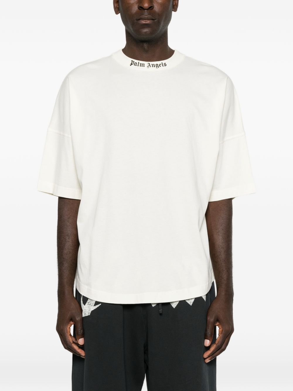 PALM ANGELS Palm Angels Men Logo Cotton T-Shirt