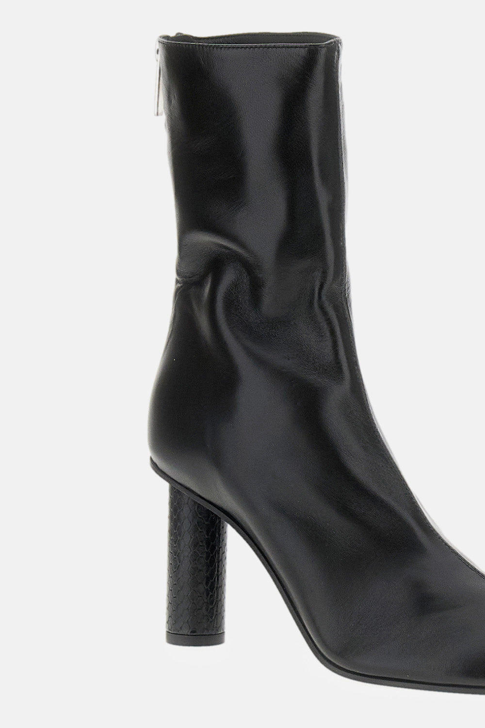 Paris Texas Paris Texas Women Alice Nappa Ankle Boots With Python Print Detail