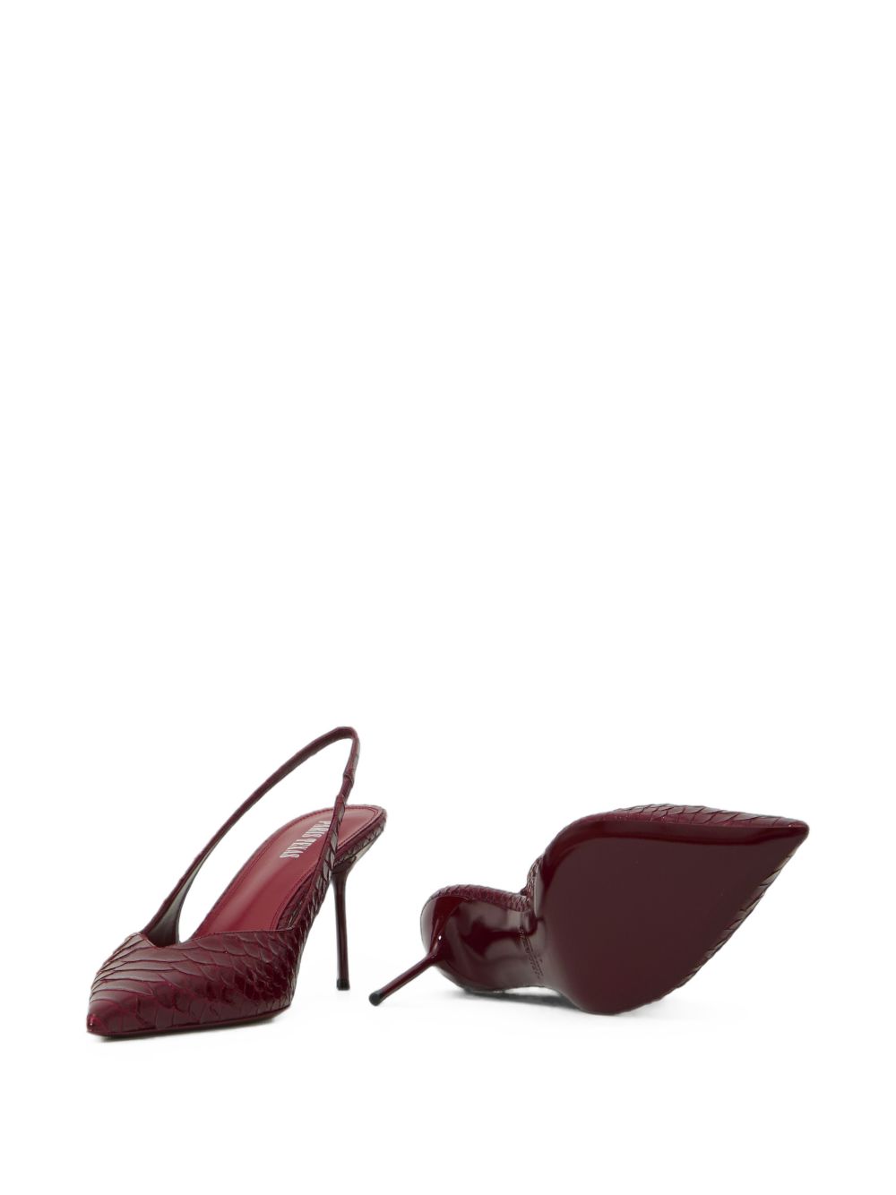 Paris Texas Women Lidia Leather Slingback Pumps