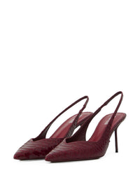 Paris Texas Women Lidia Leather Slingback Pumps