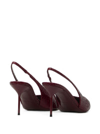 Paris Texas Women Lidia Leather Slingback Pumps