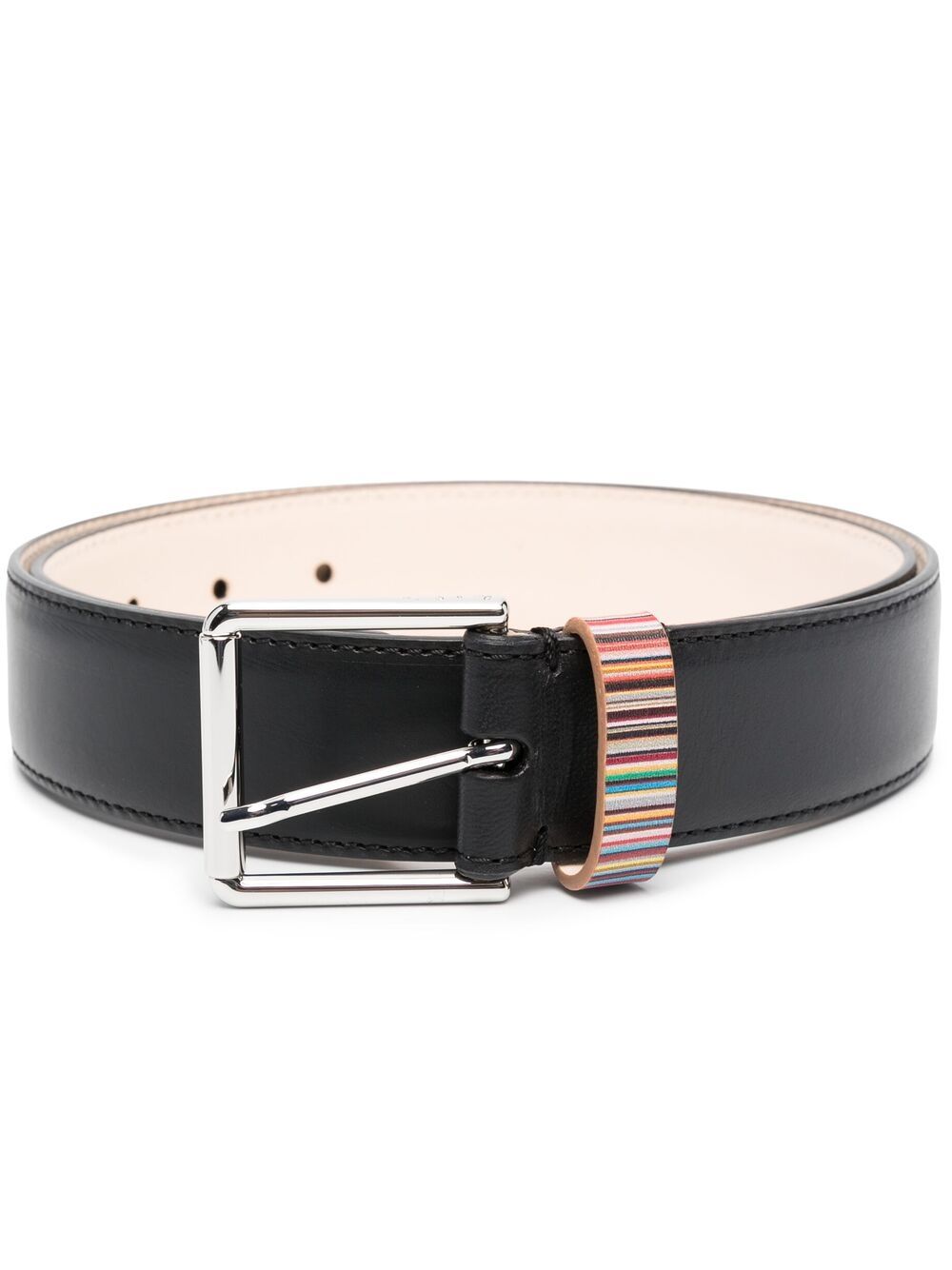 PAUL SMITH Paul Smith Men Signature Stripe Leather Belt