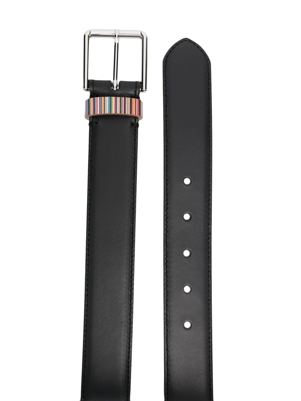 PAUL SMITH Paul Smith Men Signature Stripe Leather Belt