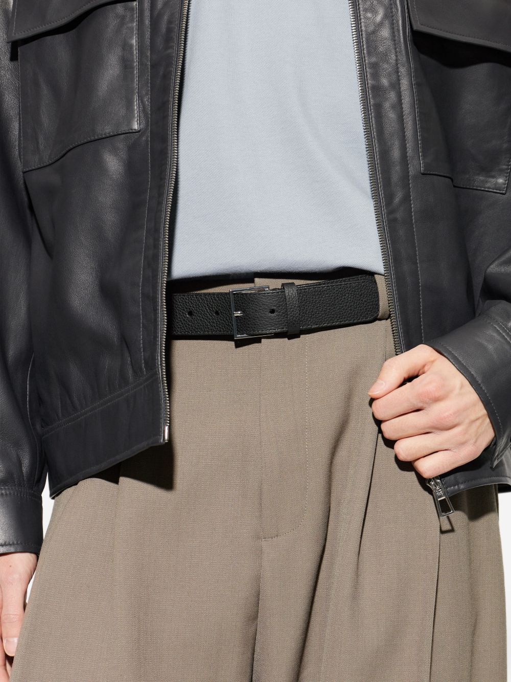 Paul Smith Men Signature Stripe Leather Belt