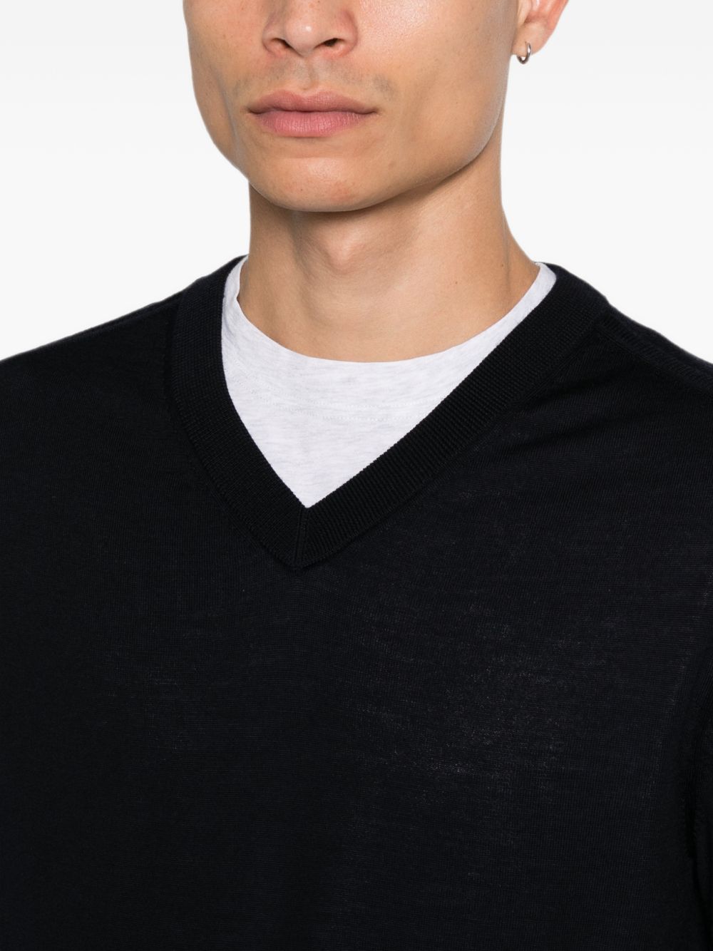 PAUL SMITH Paul Smith Men Wool V-Necked Sweater
