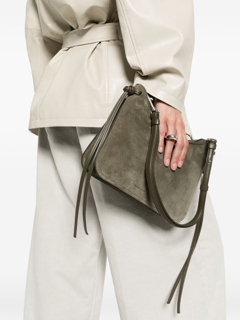 Phoebe Philo Women Gig Small Leather Shoulder Bag