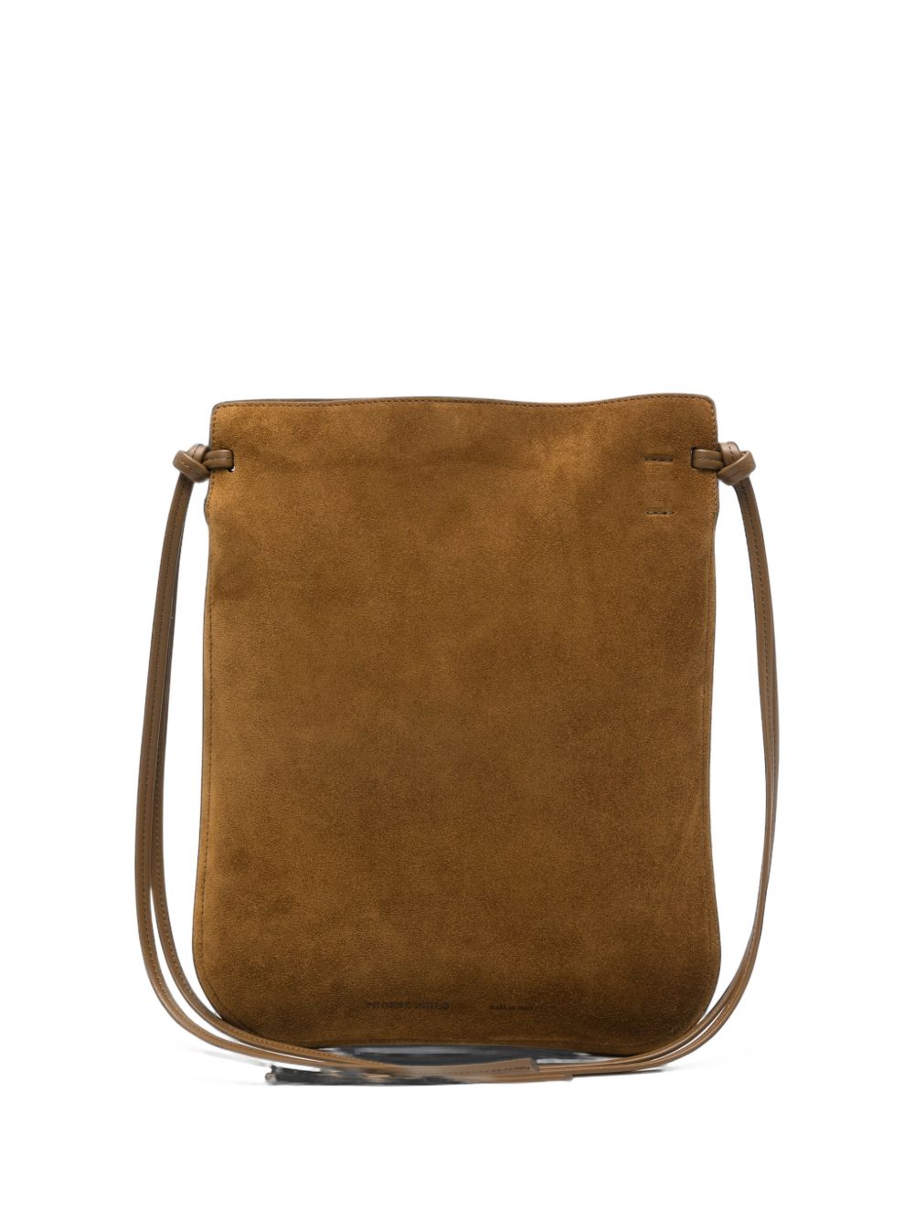 Phoebe Philo Women Gig Tie Pouch Leather Shoulder Bag