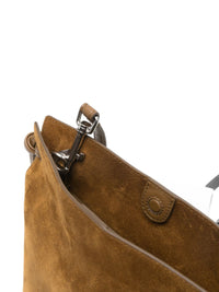 Phoebe Philo Women Gig Tie Pouch Leather Shoulder Bag
