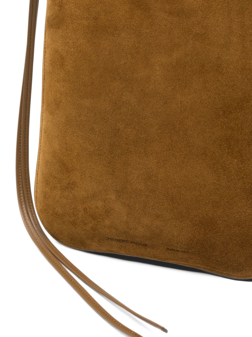 Phoebe Philo Women Gig Tie Pouch Leather Shoulder Bag