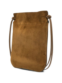 Phoebe Philo Women Gig Tie Pouch Leather Shoulder Bag