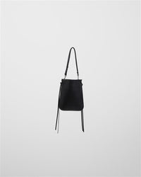 Phoebe Philo Women Gig Tie Pouch Leather Shoulder Bag