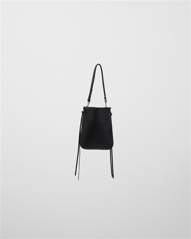 Phoebe Philo Women Gig Tie Pouch Leather Shoulder Bag