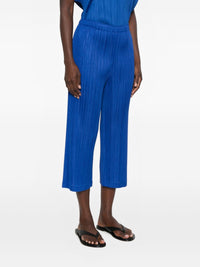 Pleats Please Issey Miyake Women Pleated Wide-Leg Trousers