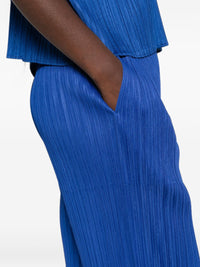 Pleats Please Issey Miyake Women Pleated Wide-Leg Trousers