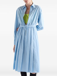 Prada Women Popeline Cotton Midi Dress