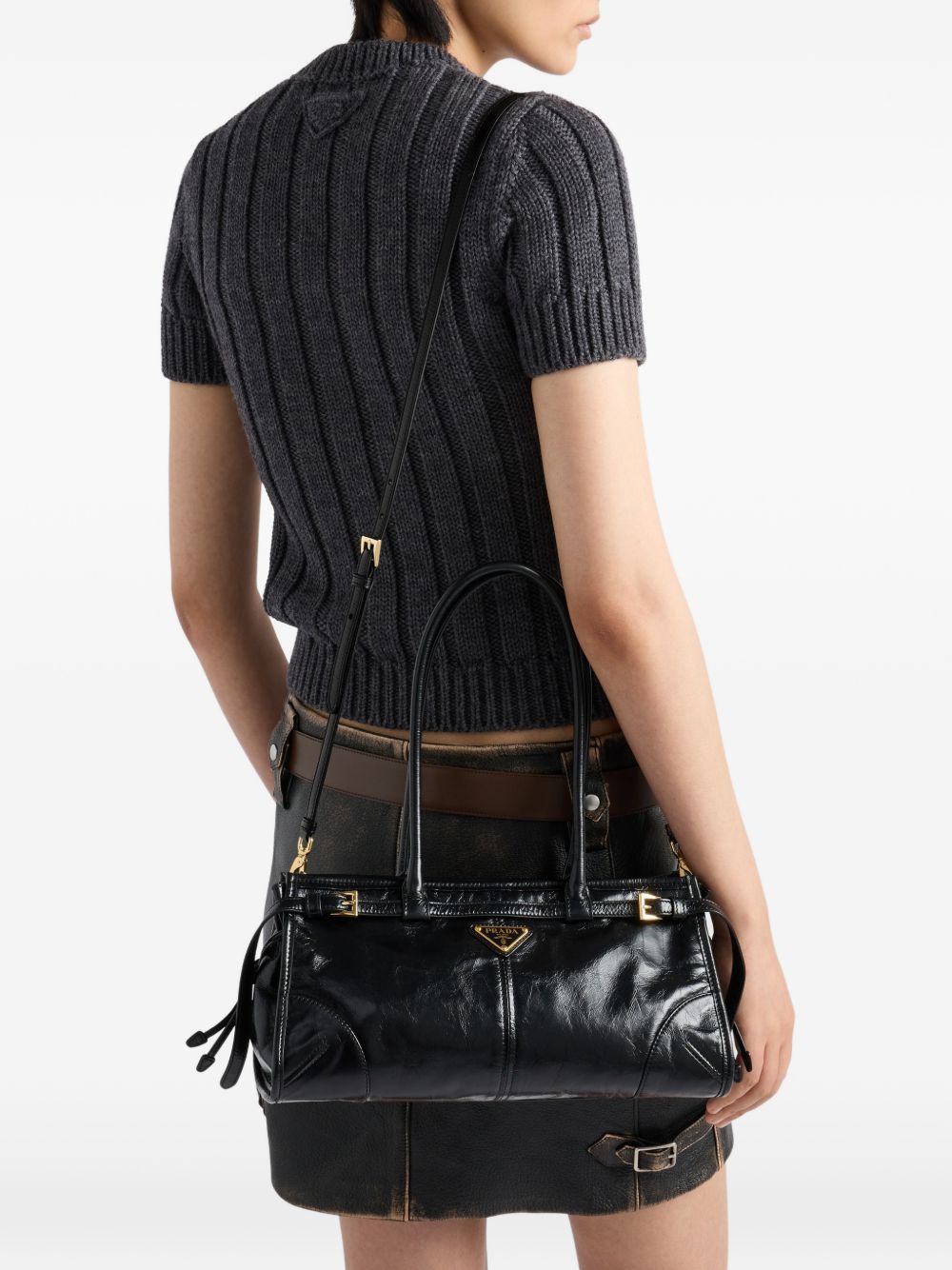 PRADA Prada Women Prada Bonnie Leather Handbag