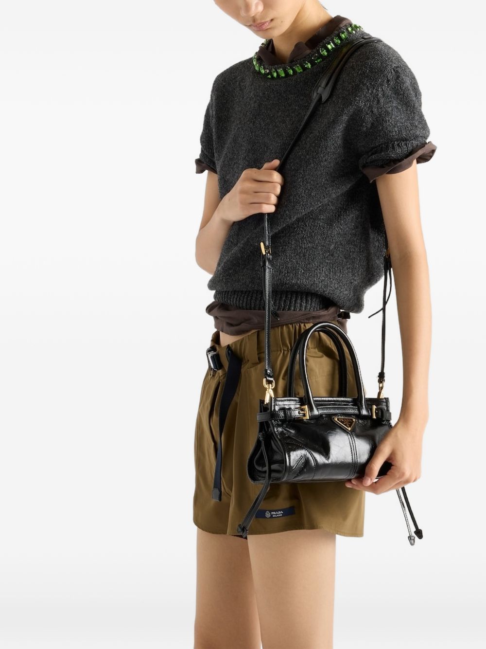 PRADA Prada Women Prada Bonnie Mini Leather Handbag