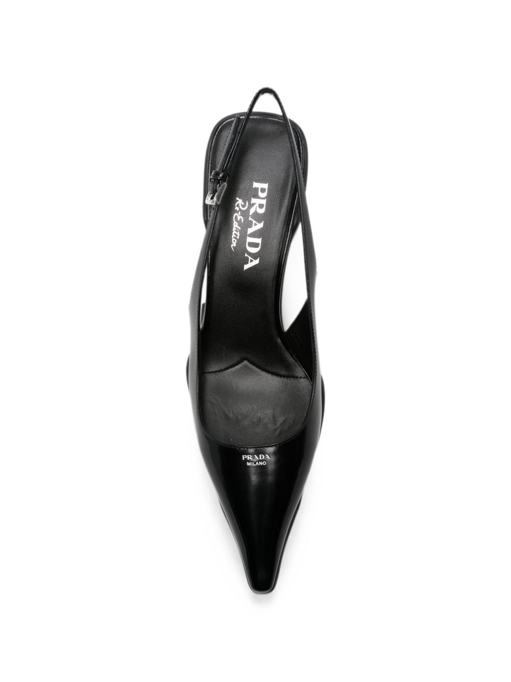 Prada Women Leather Slingback Pumps