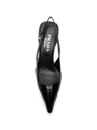 Prada Women Leather Slingback Pumps
