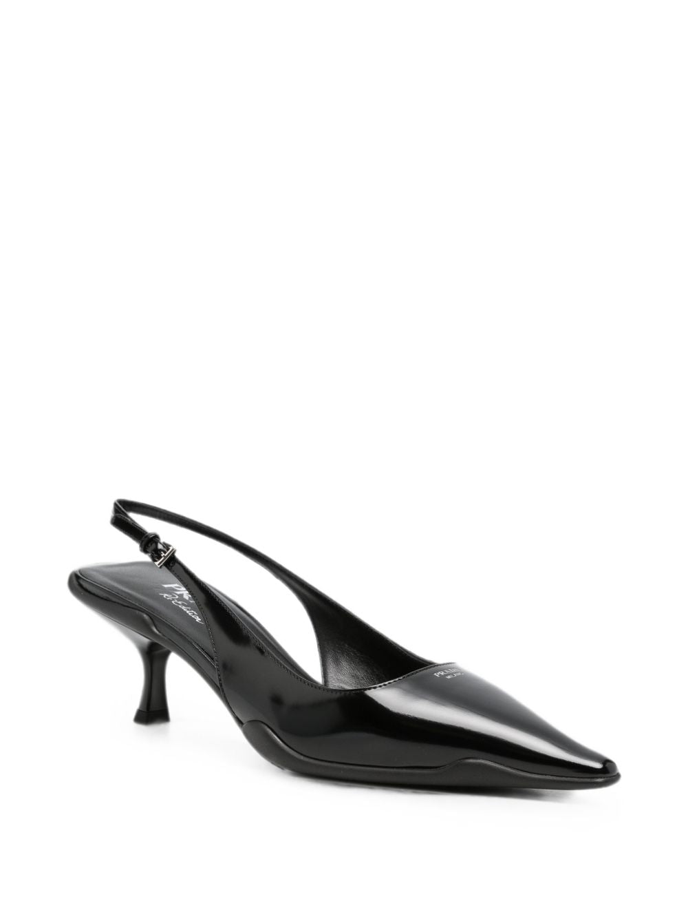 Prada Women Leather Slingback Pumps