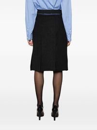 Prada Women Wool Midi Skirt