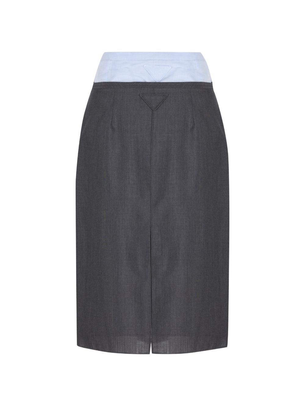 Prada Women Wool Midi Skirt