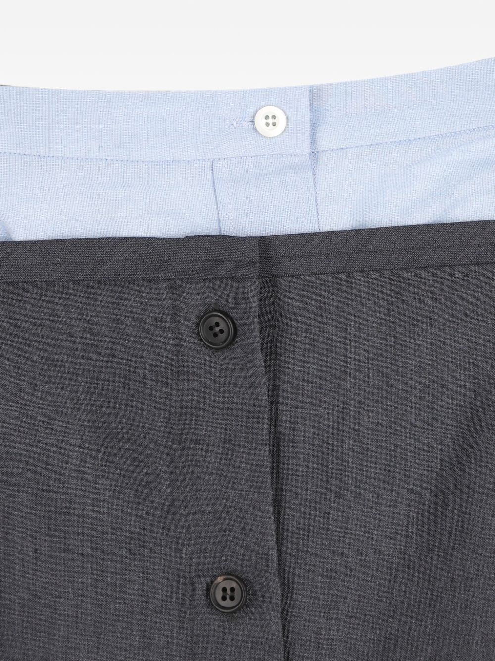 Prada Women Wool Midi Skirt