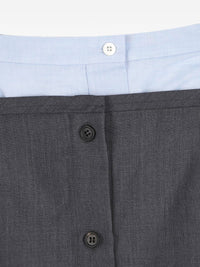 Prada Women Wool Midi Skirt