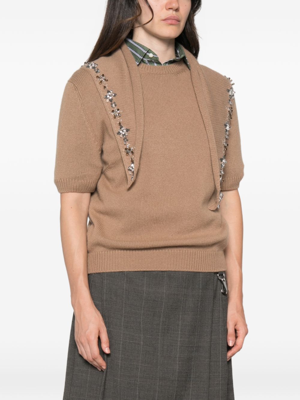 Prada Women Cashmere Crewneck Sweater